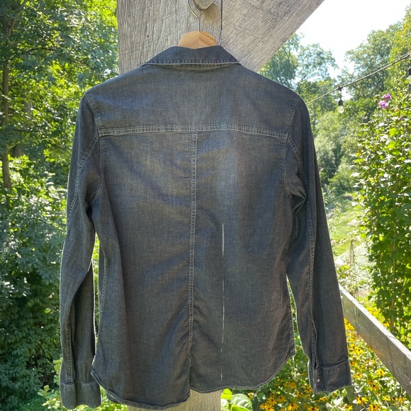 Calvin Klein Black Chambray Shirt - Picture 5 of 6